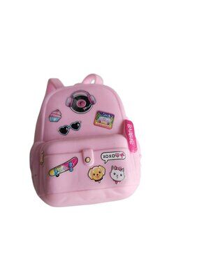 Mattel BARBIE DOLL Pink School Plastic Backpack Bag Accessory Toy